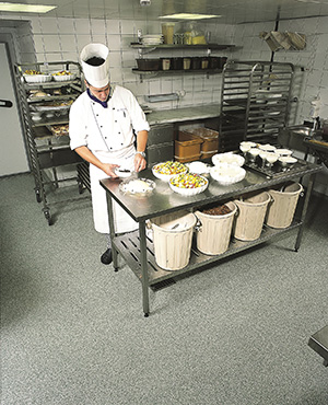 foods prepping areaway floors