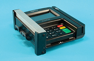 Credit Card Machine with Anti Skimmerware with caption