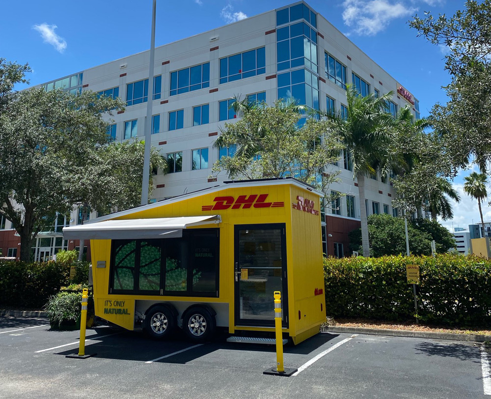 DHL Express rolls into Houston area with mobile pop-up store